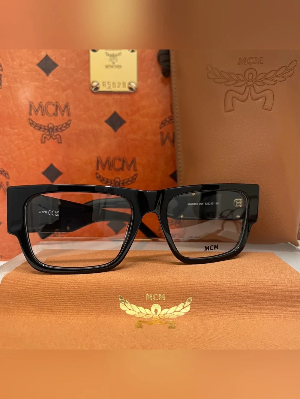 MCM MWS013 001 Black Square MCM Eyeglasses Frames